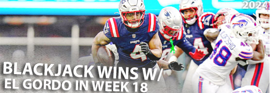 Blackjack hits week 18 Confidence>