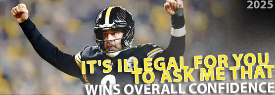 It's illegal for you to ask me that wins the Overall Confidence crown