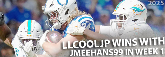 LLCoolJP raps up a week 1 victory LLCoolJP raps up a week 1 victory