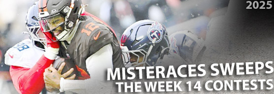 misteraces sweeps week 14