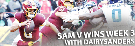 Sam V steals the week 3 Confidence victory